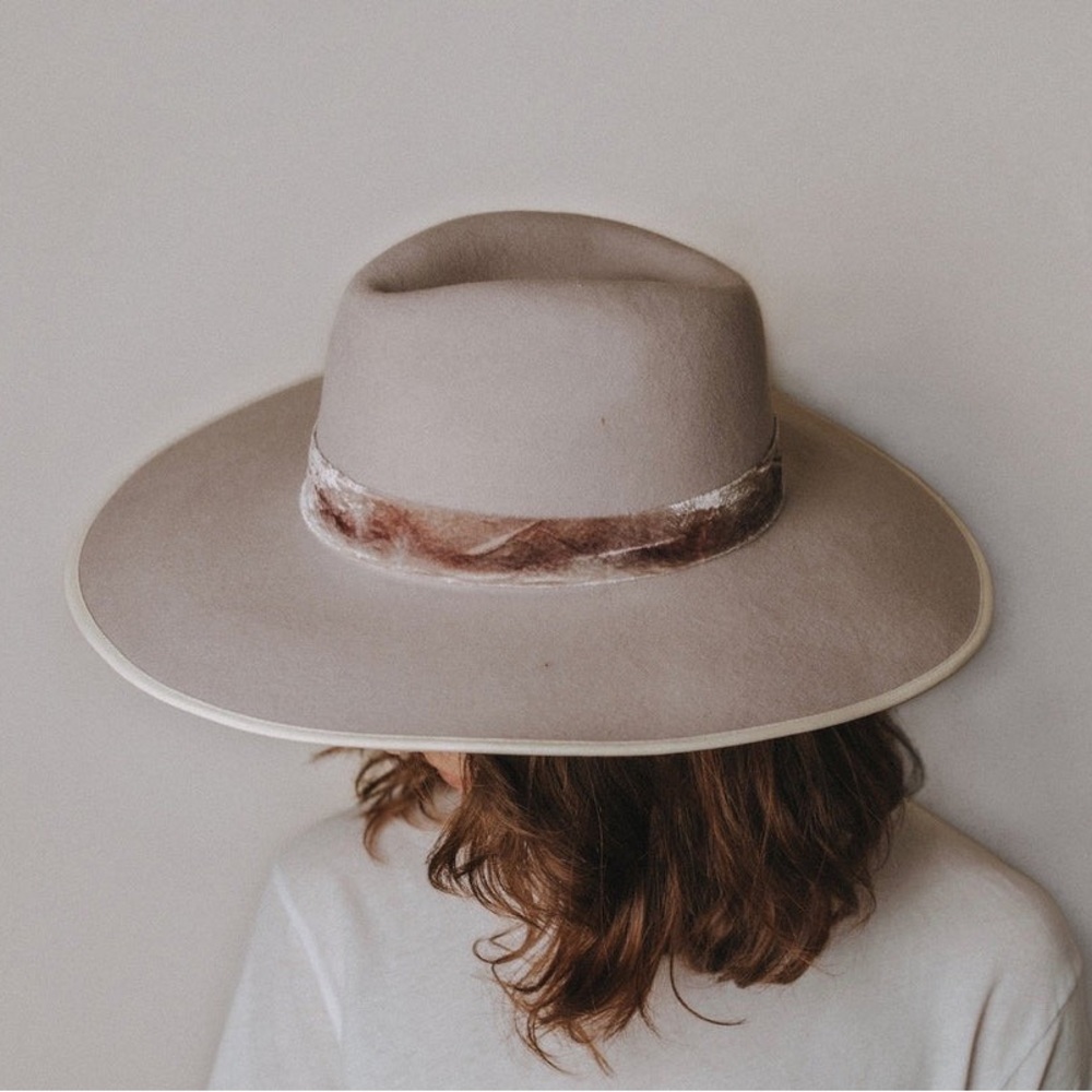Freya Alder Grey Lavender Wool Felt Hat NWT